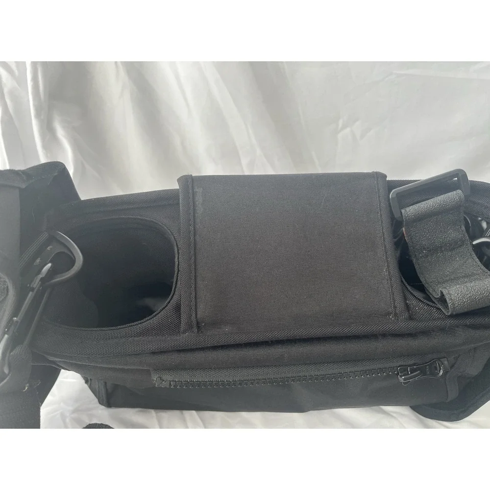 TOPDesign Stroller Organizer Caddy Black Cup Holders Mesh Bag Universal
